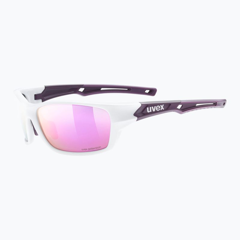Okulary przeciwsłoneczne UVEX Sportstyle 232 P peacock prestige matt/polavision mirror pink 5