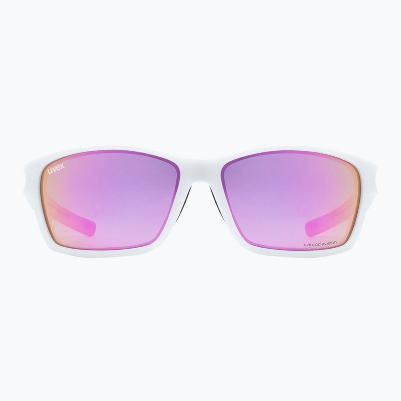 Okulary przeciwsłoneczne UVEX Sportstyle 232 P peacock prestige matt/polavision mirror pink 7
