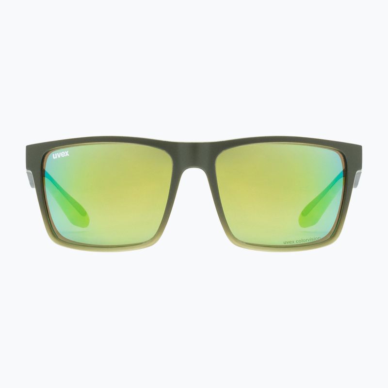 Okulary przeciwsłoneczne UVEX Lgl 50 CV olive mat/mirror green 6