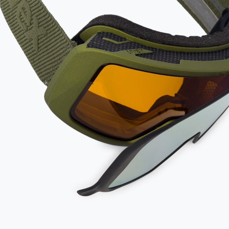 Gogle narciarskie UVEX Saga TO croco matt/mirror gold/lasergold lite/clear 6