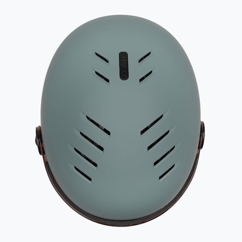 Kask narciarski dziecięcy UVEX Rocket Visor Jr rhino/blush matt/mirror silver/lasergold lite 6