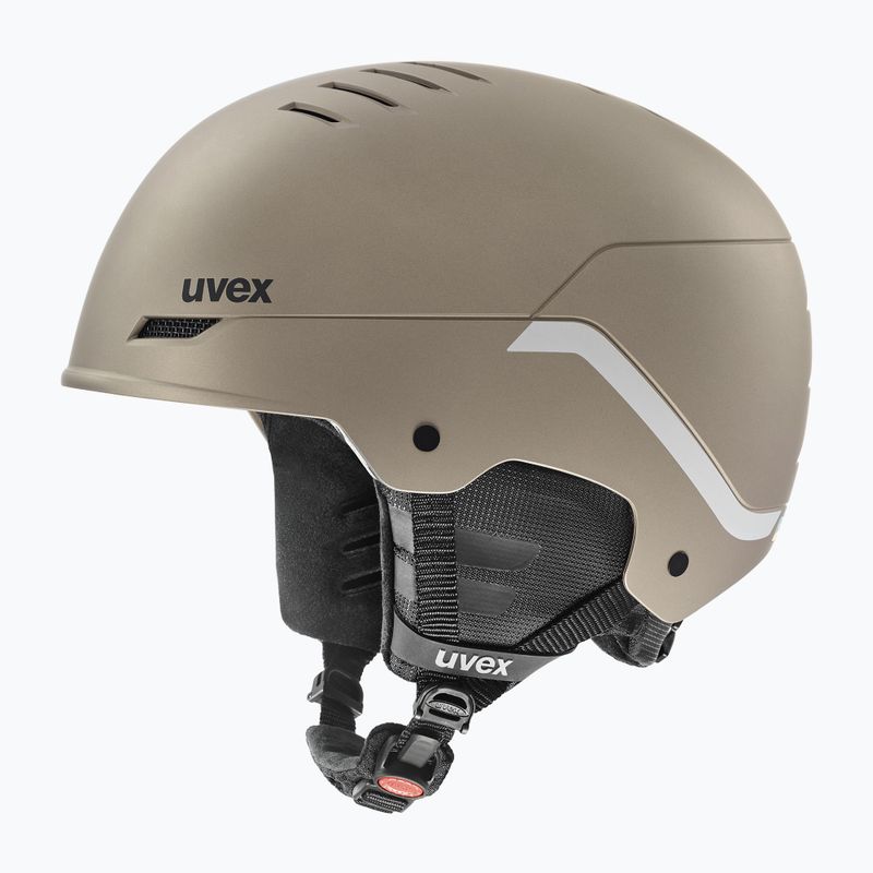 Kask narciarski UVEX Wanted Soft gold silver stripes mat 10