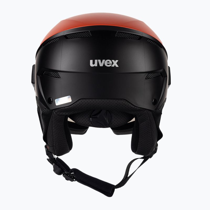 Kask narciarski UVEX Instinct Visor fierce red/black matt/mirror silver/smoke 3