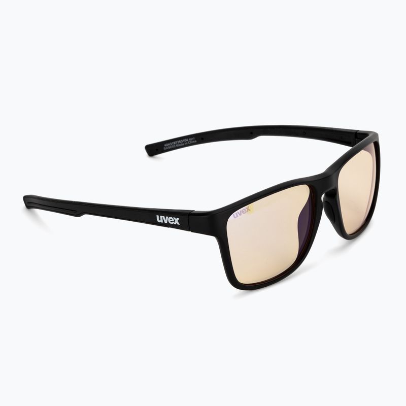 Okulary przeciwsłoneczne UVEX Retina Blue CV black mat/yellow