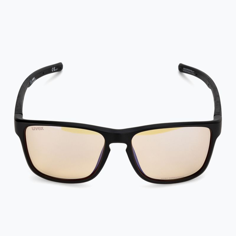 Okulary przeciwsłoneczne UVEX Retina Blue CV black mat/yellow 3