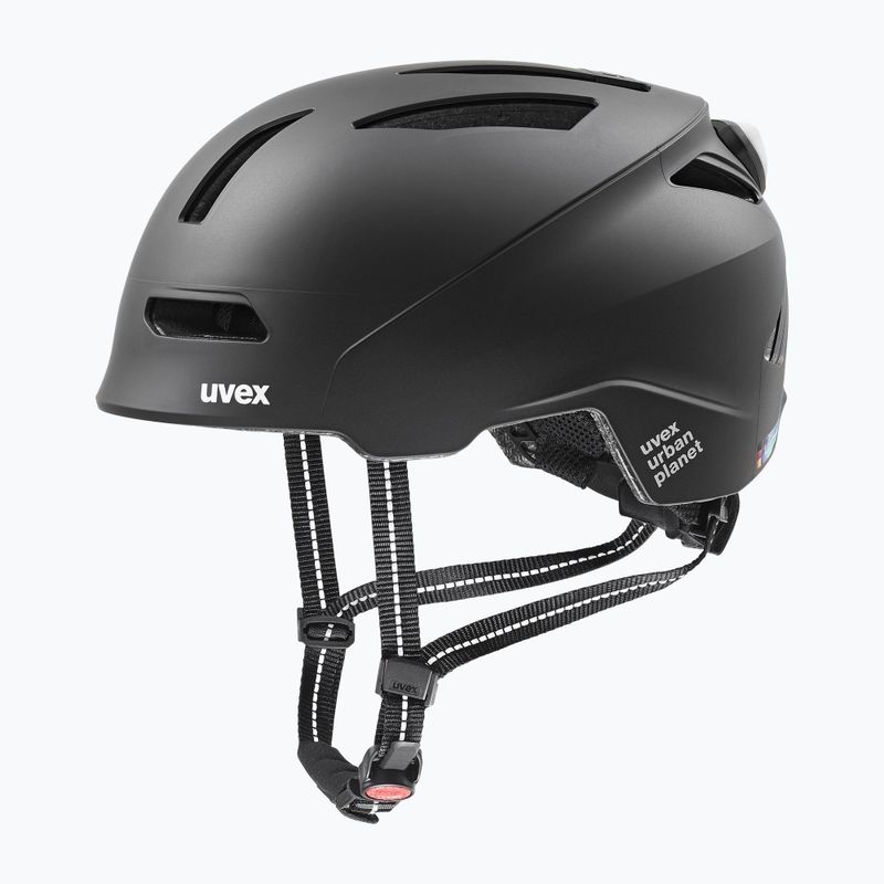 Kask rowerowy UVEX Urban Planet LED black matte 7