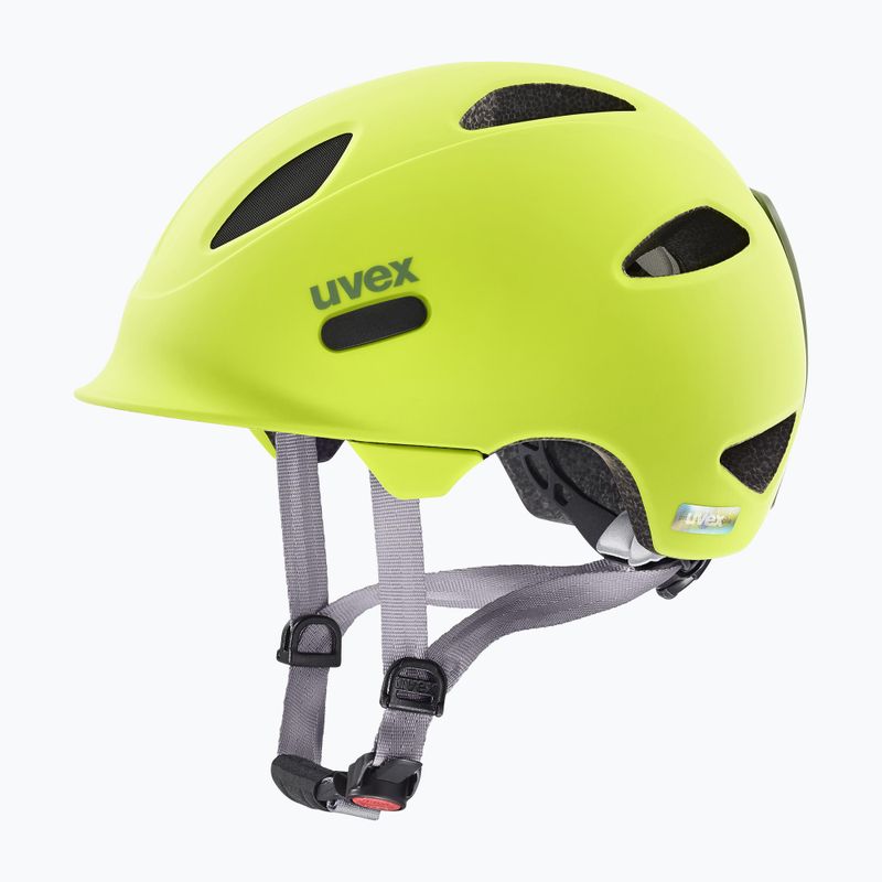 Kask rowerowy dziecięcy UVEX Oyo neon yellow/moss green matt 6