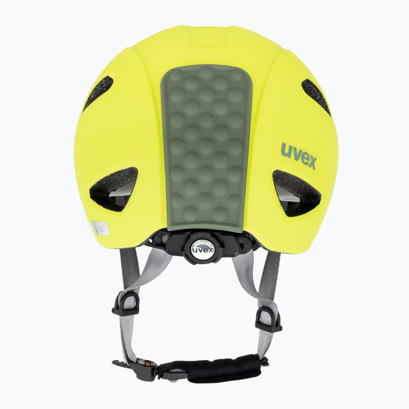 Kask rowerowy dziecięcy UVEX Oyo neon yellow/moss green matt 3