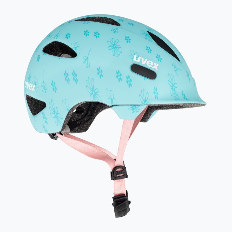 Kask rowerowy dziecięcy UVEX Oyo Style Jr flowers cyan matt 4