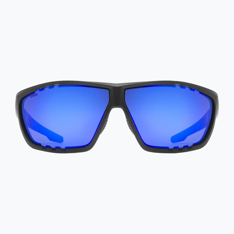 Okulary przeciwsłoneczne UVEX Sportstyle 706 black matt/mirror blue 2