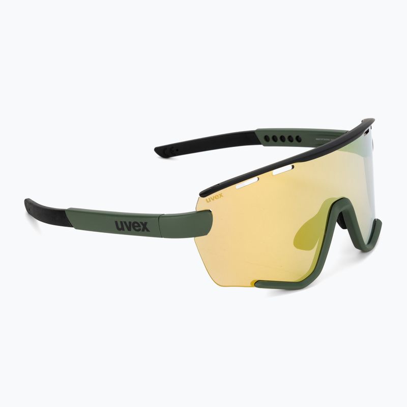 Okulary przeciwsłoneczne UVEX Sportstyle 236 Set moss green black matt/mirror yellow 2