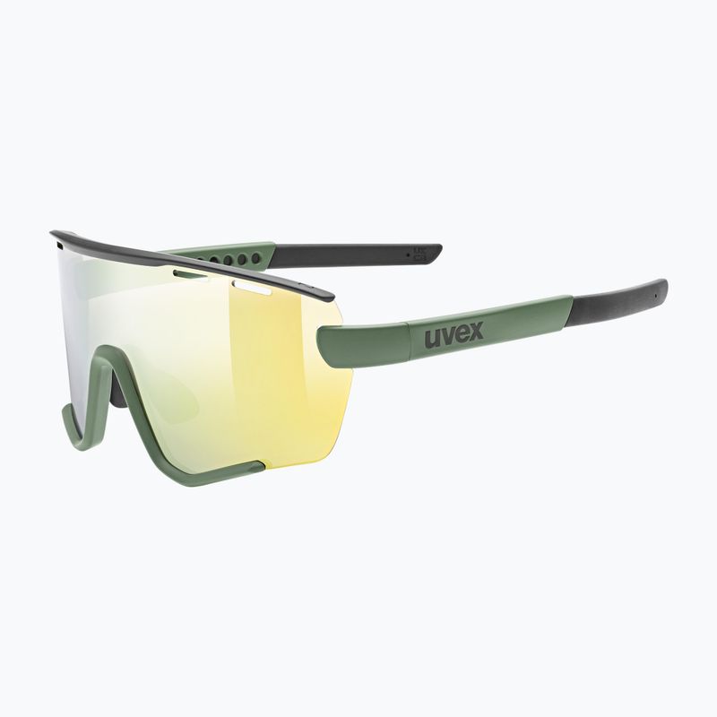 Okulary przeciwsłoneczne UVEX Sportstyle 236 Set moss green black matt/mirror yellow 7