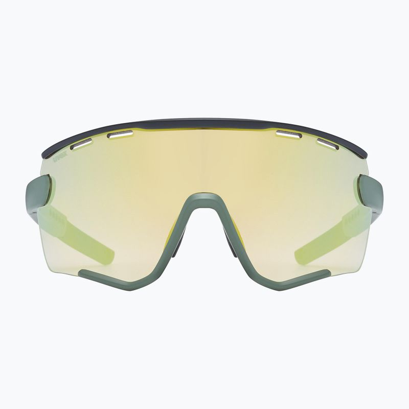 Okulary przeciwsłoneczne UVEX Sportstyle 236 Set moss green black matt/mirror yellow 8