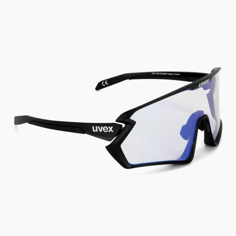 Okulary przeciwsłoneczne UVEX Sportstyle 231 2.0 V  black matt/litemirror blue