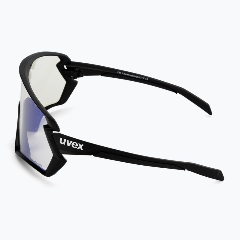 Okulary przeciwsłoneczne UVEX Sportstyle 231 2.0 V  black matt/litemirror blue 4