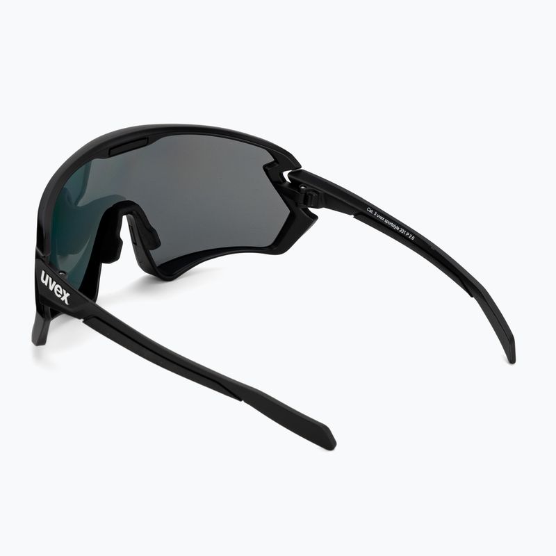 Okulary przeciwsłoneczne UVEX Sportstyle 231 2.0 P black matt/mirror red 2
