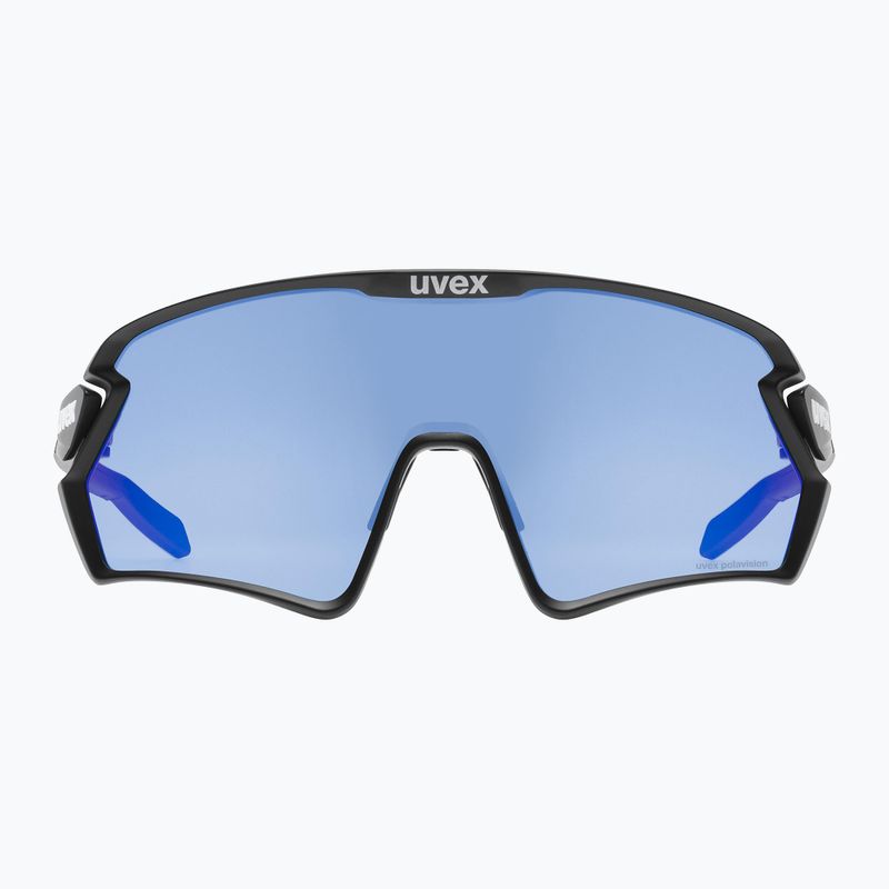 Okulary przeciwsłoneczne UVEX Sportstyle 231 2.0 P black matt/mirror blue 6