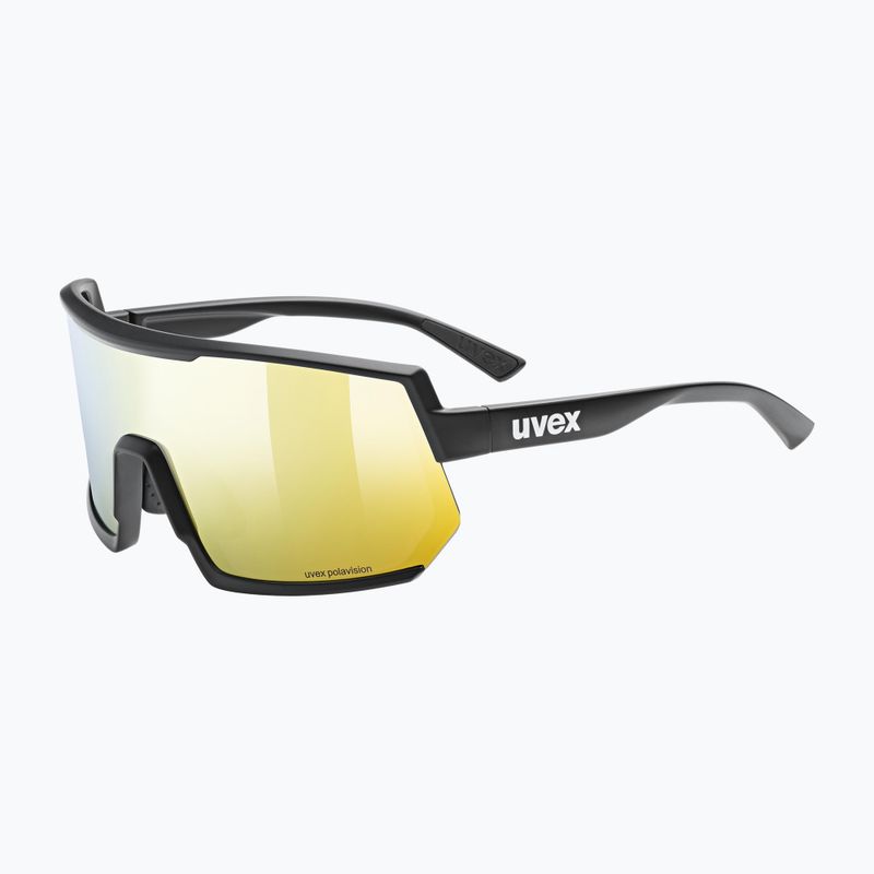 Okulary przeciwsłoneczne UVEX Sportstyle 235 P black matt/mirror yellow 5
