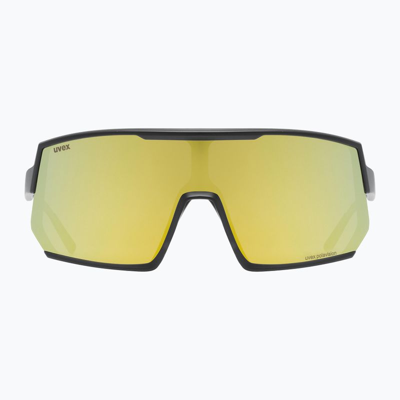 Okulary przeciwsłoneczne UVEX Sportstyle 235 P black matt/mirror yellow 6