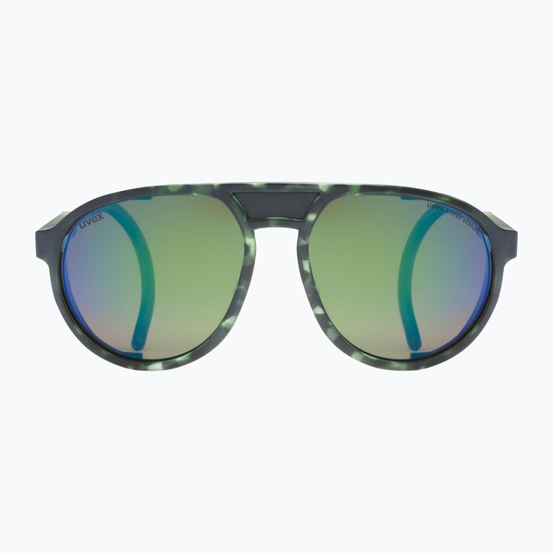 Okulary przeciwsłoneczne UVEX Mtn Classic CV green mat tortoise/mirror green 2