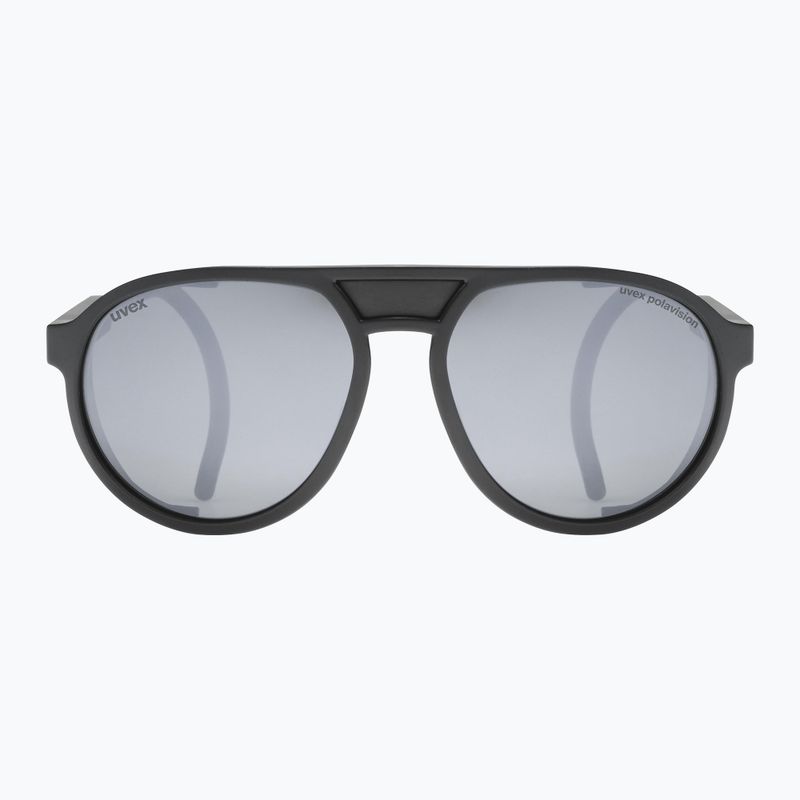 Okulary przeciwsłoneczne UVEX Mtn Classic P black matt/mirror silver 2