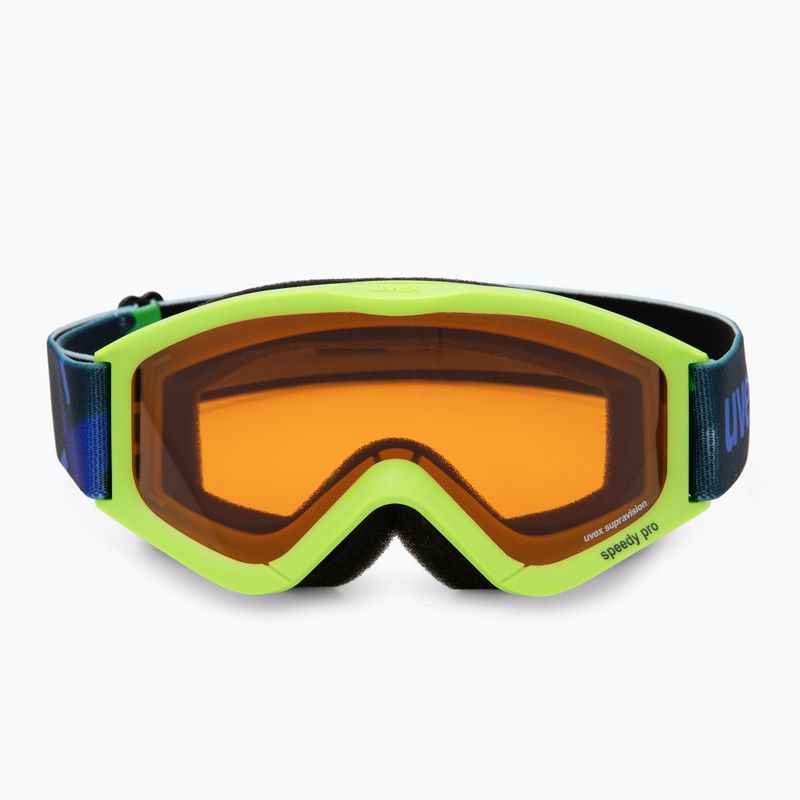 Gogle narciarskie dziecięce UVEX Speedy Pro Jr light green/lasergold clear 2
