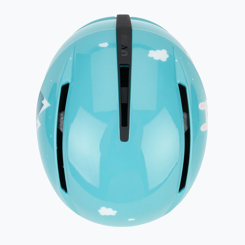 Kask narciarski dziecięcy UVEX Viti Jr turquoise rabbit 6