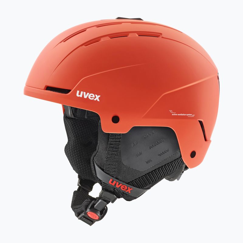 Kask narciarski UVEX Stance fierce red matt 6