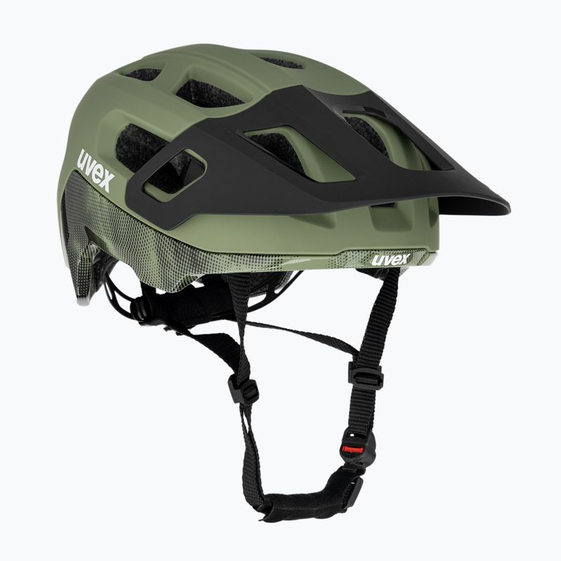 Kask rowerowy UVEX React MIPS moss green/black matt