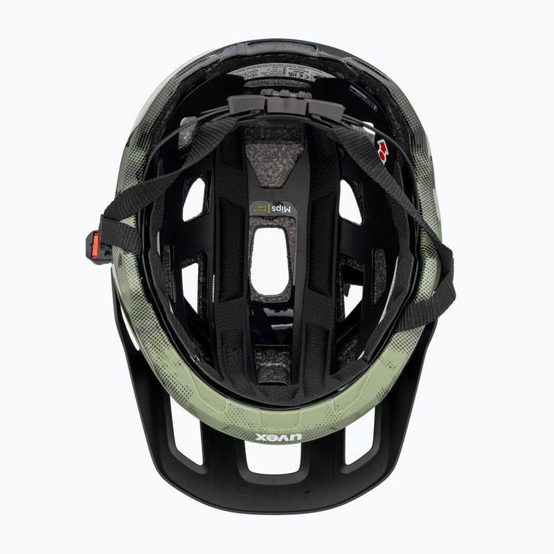 Kask rowerowy UVEX React MIPS moss green/black matt 5