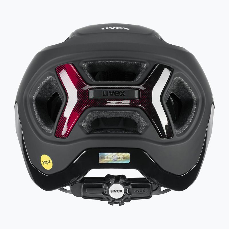 Kask rowerowy UVEX React MIPS black/ruby red matt 8