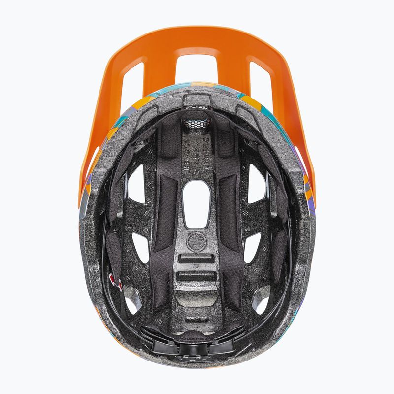 Kask rowerowy dziecięcy UVEX React Jr papaya camo 6