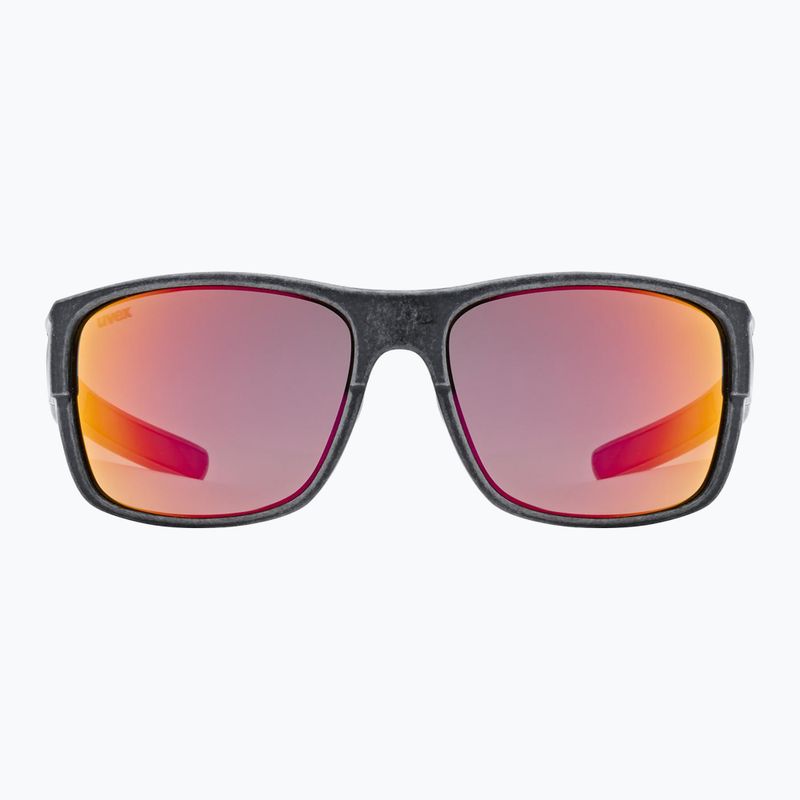 Okulary przeciwsłoneczne UVEX Esntl Urban black matt/mirror red 2