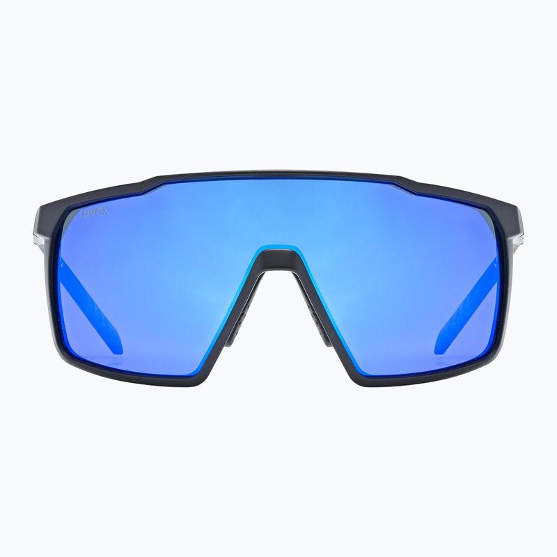 Okulary przeciwsłoneczne UVEX Mtn Perform S black matt/mirror blue 2