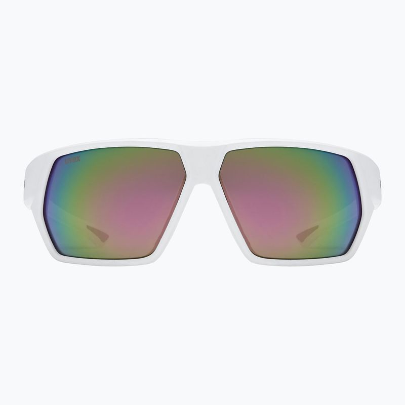 Okulary przeciwsłoneczne UVEX Sportstyle 238 white matt/mirror pink 2