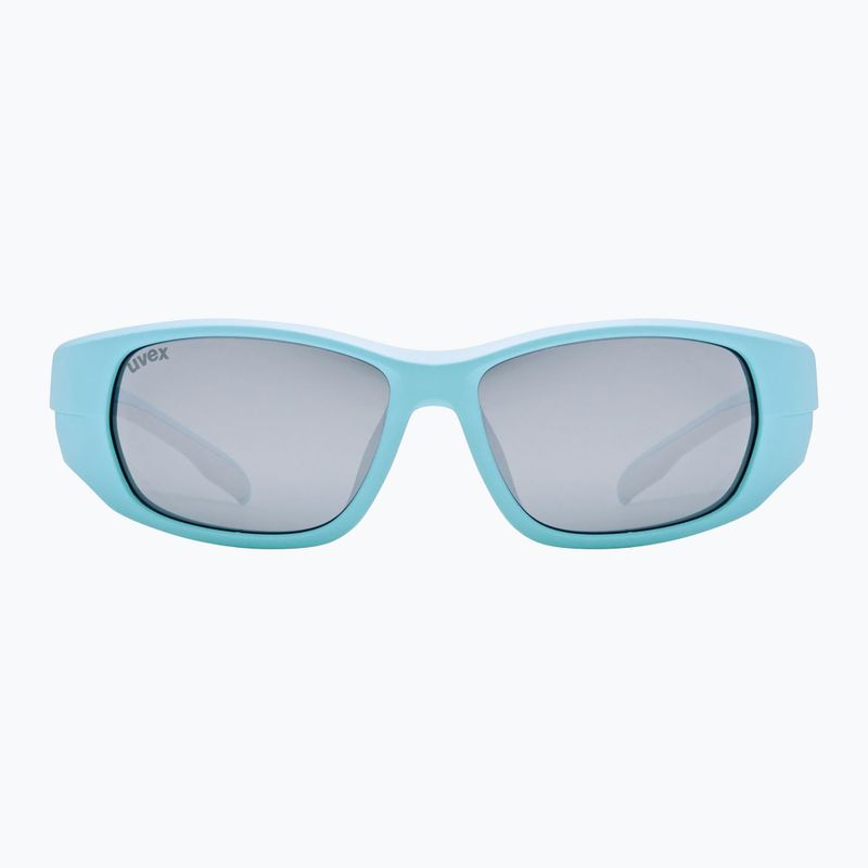 Okulary przeciwsłoneczne dziecięce UVEX Sportstyle 514 lightblue matt/mirror silver 2