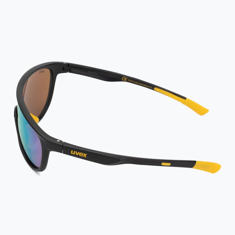 Okulary przeciwsłoneczne dziecięce UVEX Sportstyle 515 black matt/mirror yellow 4