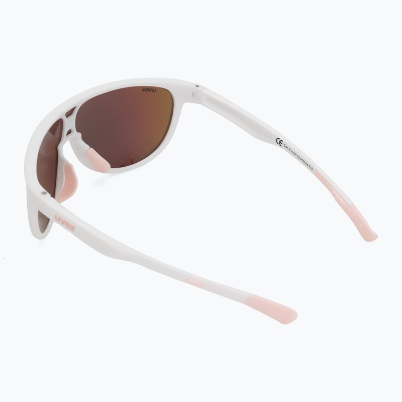 Okulary przeciwsłoneczne dziecięce UVEX Sportstyle 515 white matt/mirror pink 2