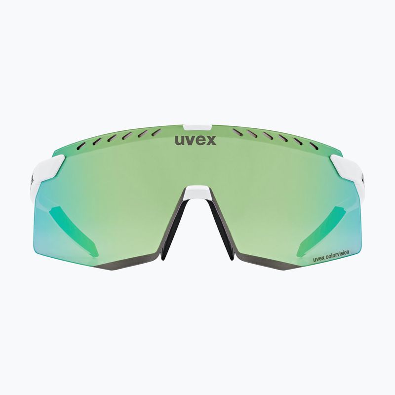 Okulary przeciwsłoneczne UVEX Pace Stage CV white matt/mirror green 2