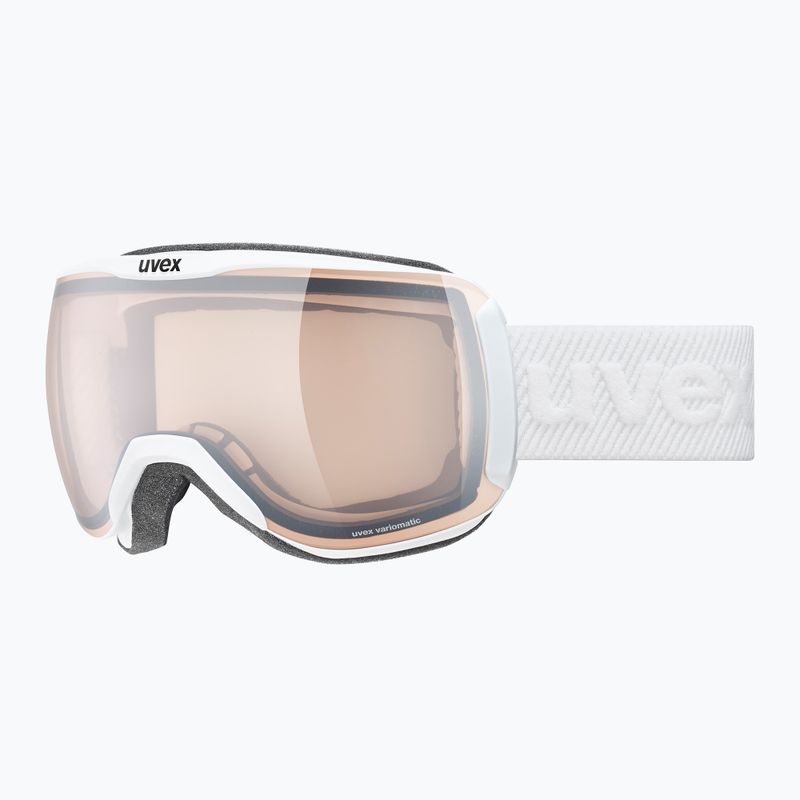 Gogle narciarskie UVEX Downhill 2100 V white matt/mirror silver clear