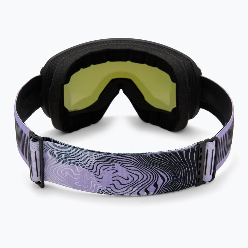 Gogle narciarskie UVEX Downhill 2100 CV black matt/mirror lavender green 3
