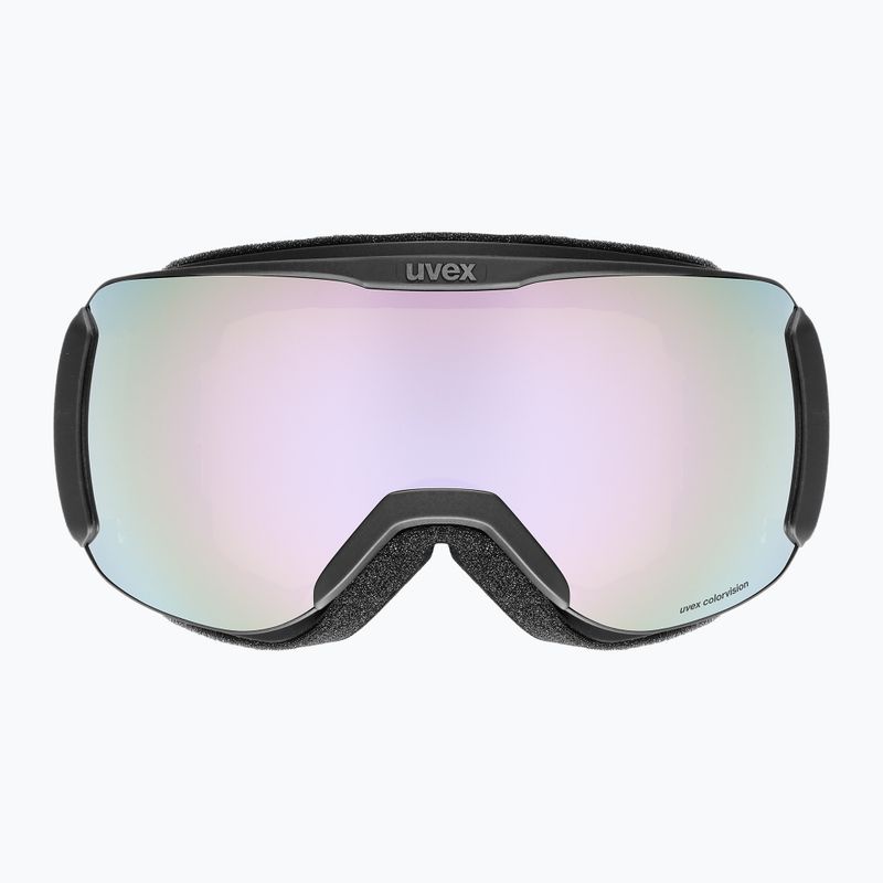 Gogle narciarskie UVEX Downhill 2100 CV black matt/mirror lavender green 2