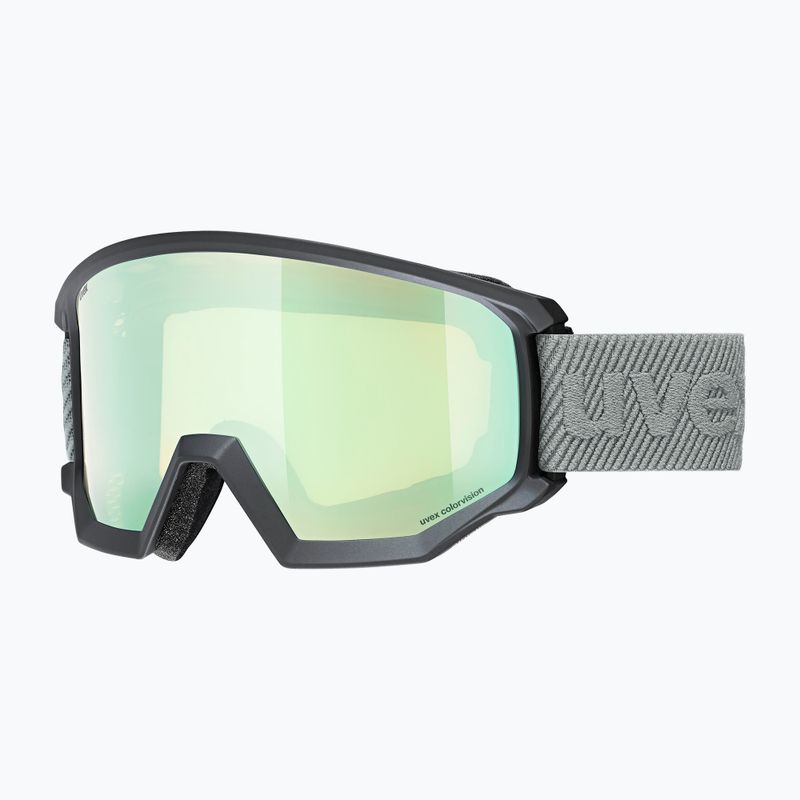 Gogle narciarskie UVEX Athletic CV black matt/mirror opal colorvision yellow