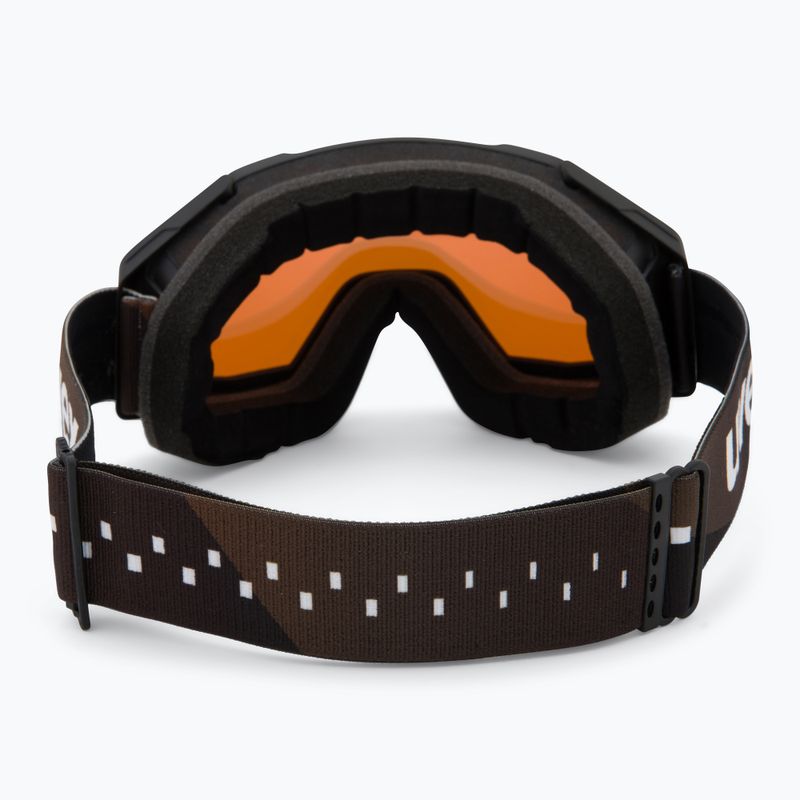 Gogle narciarskie UVEX Gravity FM black matt/mirror gold orange clear 3