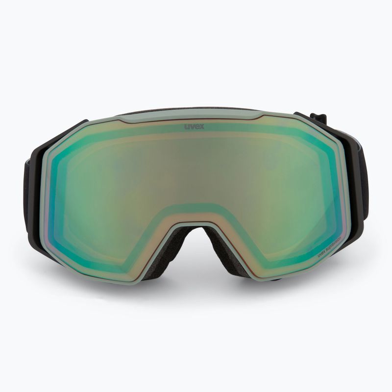 Gogle narciarskie UVEX Gravity FM acid green matt/mirror opal orange clear 2