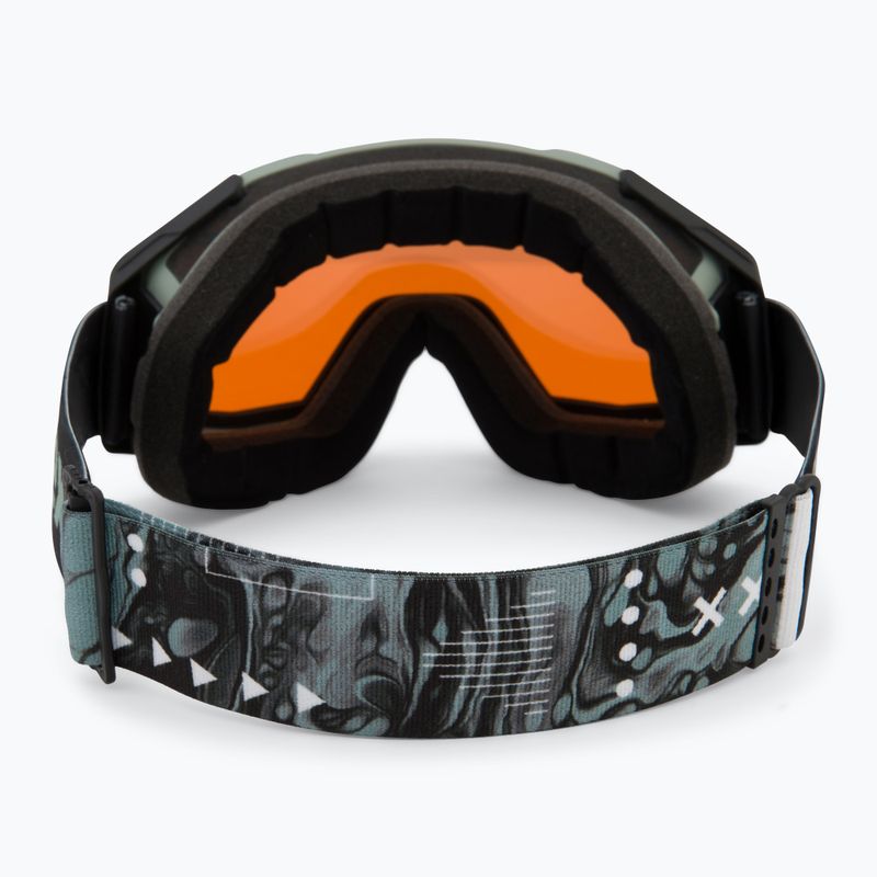 Gogle narciarskie UVEX Gravity FM acid green matt/mirror opal orange clear 3