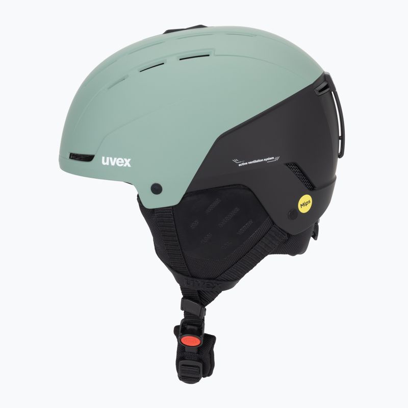 Kask narciarski UVEX Stance MIPS oxid green/black matt 3