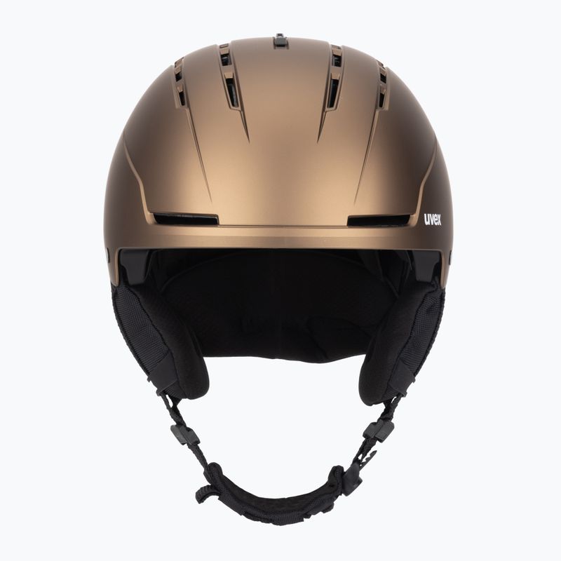 Kask narciarski UVEX Stance brown/black matt 2