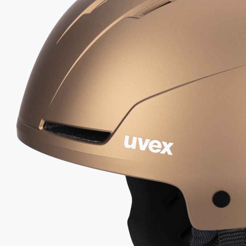 Kask narciarski UVEX Stance brown/black matt 7