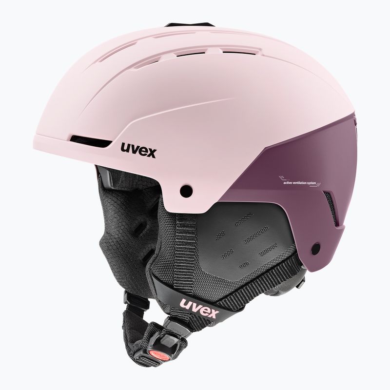 Kask narciarski UVEX Stance powder/plum matt